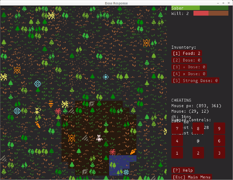 Screenshot of the full game map with tiles